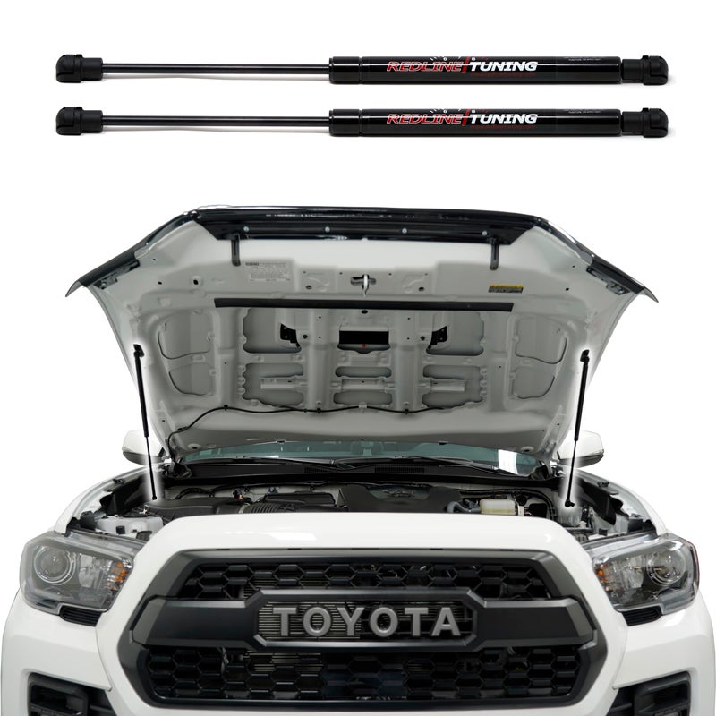 Redline Tuning 21-27015-02 Hood Quicklift Plus System Compatible with Toyota Tacoma 2016-2023 (All Black Components) - Image 2